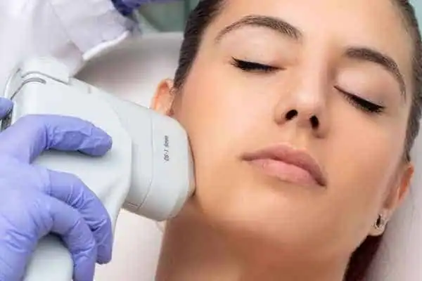 HIFU - Breakthrough in Anti - ageing 1 Image of woman having HIFU Sevenoaks treatment