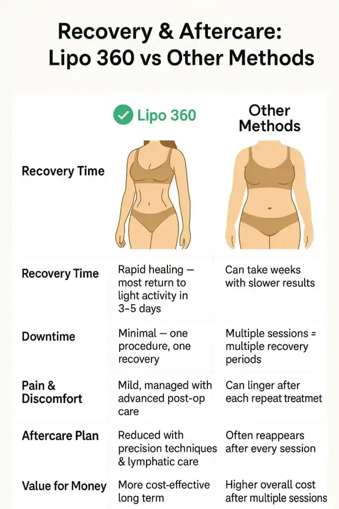 Table to show fat dissolving injection aftercare Sevenoaks
